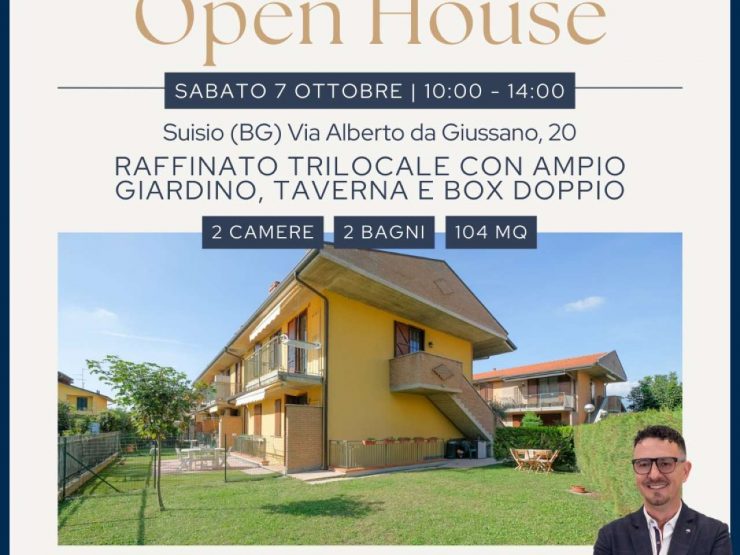 TRILOCALE CON GIARDINO A SUISIO