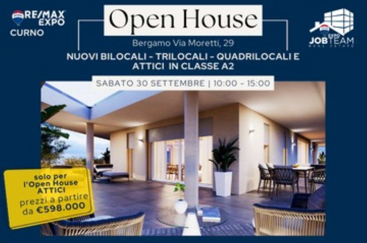 BERGAMO – CENTRALE – NUOVI ATTICI IN CLASSE A2 CON AMPIO TERRAZZO – DISPONIBILI SUBITO