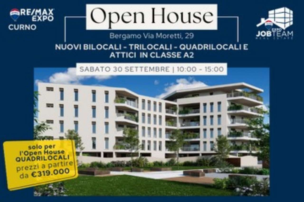BERGAMO – CENTRALE – NUOVI APPARTAMENTI, QUADRILOCALI,  IN CLASSE A2 CON AMPIO TERRAZZO VIVIBILE!!!