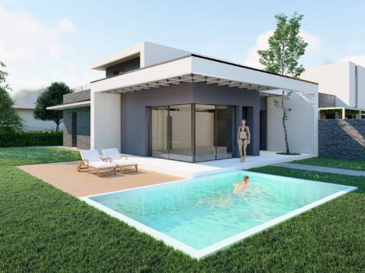 VILLA INDIPENDENTE SU PIANO UNICO, LIBERA SU 4 LATI E GIARDINO PRIVATO