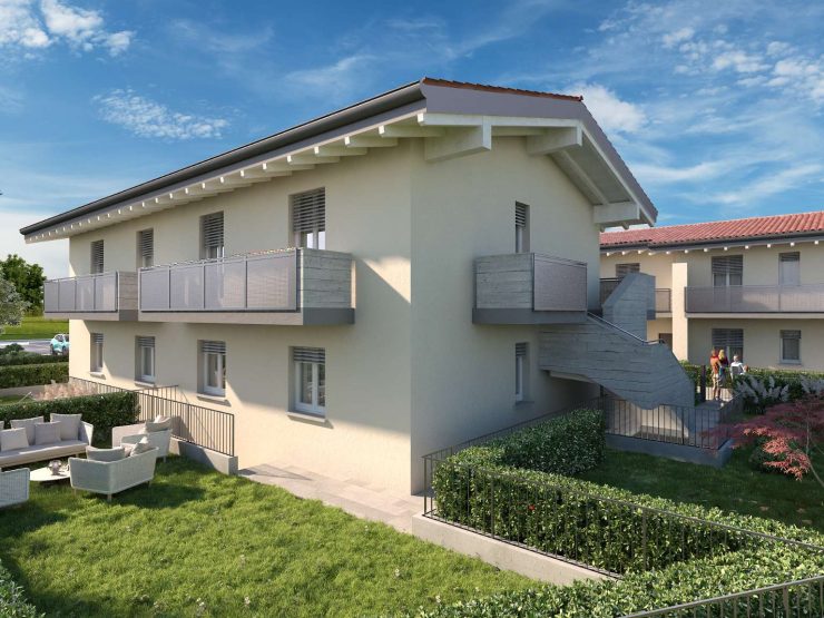 APPARTAMENTO TRILOCALE, NUOVA COSTRUZIONE, CON GIARDINO E BOX DOPPIO A BARZANA