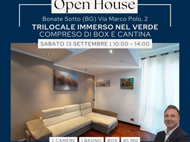 TRILOCALE CON BOX SINGOLO A BONATE SOTTO