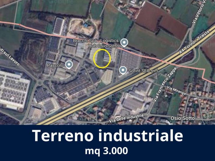 Vendesi terreno industriale Osio Sotto
