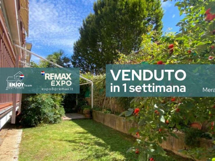 TRILOCALE CON GIARDINO A MERATE